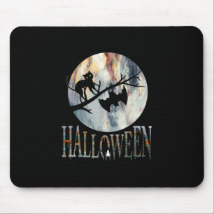 Halloween Funny Cat Halloween Birthday Mouse Mat