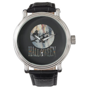 Halloween Funny Cat Halloween Birthday Watch