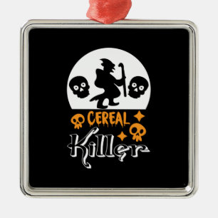 Halloween Funny Cereal Birthday Metal Tree Decoration
