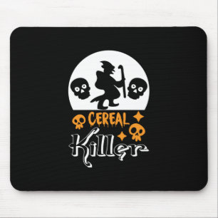 Halloween Funny Cereal Birthday Mouse Mat