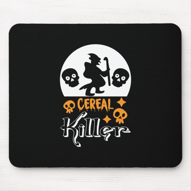 Halloween Funny Cereal Birthday Mouse Mat (Front)
