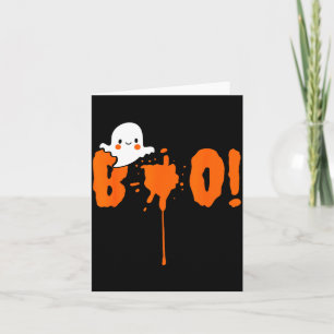 Halloween Funny Cute Ghost Boo! Design Gift  Card
