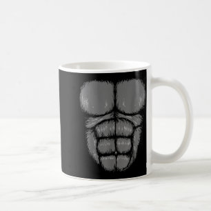 Halloween Funny Gorilla Monkey Belly Chest Costume Coffee Mug