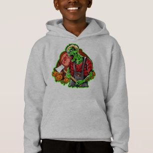 Halloween Funny Green Zombie Axe on
