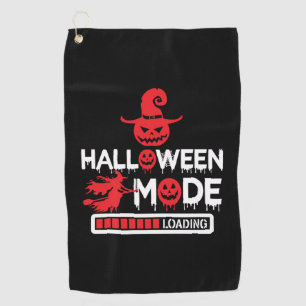 Halloween Funny Halloween Mode Loading Birthday Golf Towel