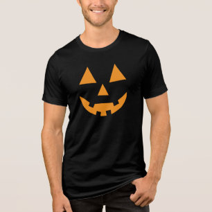 Halloween funny  jack o' lantern pumpkin Tri-Blend shirt