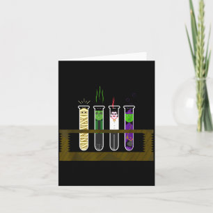 Halloween Funny Mad Scientist Test Tube Shirt Card