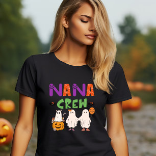 HALLOWEEN FUNNY NANA GHOST CREW  T-Shirt