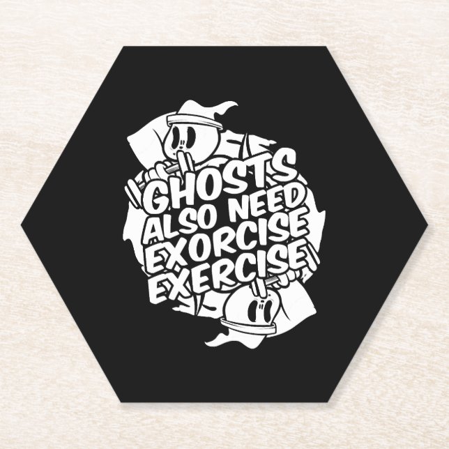 Halloween Funny      Paper Coaster (Front)