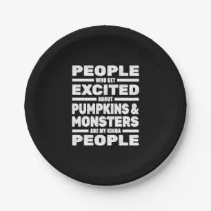 Halloween Funny Paper Plate