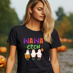 HALLOWEEN FUNNY PERSONALIZED NANA GHOST CREW  T-Shirt