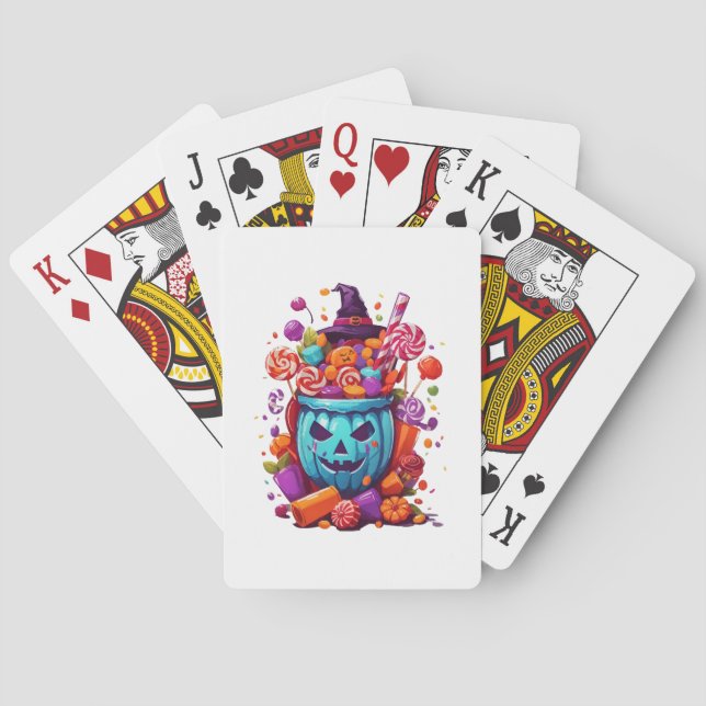 Halloween funny  playing cards (Back)