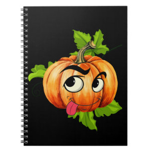Halloween Funny Pumpkin Face Notebook