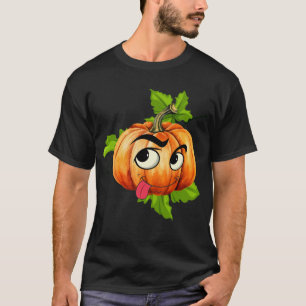 Halloween Funny Pumpkin Face T-Shirt