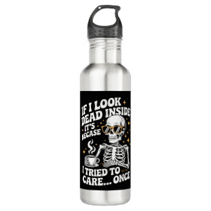 Halloween Funny Sarcastic Dead Inside 710 Ml Water Bottle