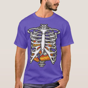 Halloween Funny Skeleton Ribs Full Of Pie T-Shirt