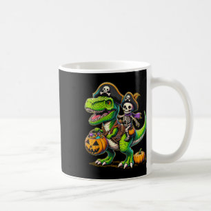 Halloween Funny T Rex Dinosaur Pirate Boys Trick T Coffee Mug