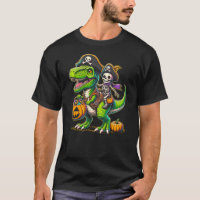 Halloween Funny T Rex Dinosaur Pirate Boys Trick T