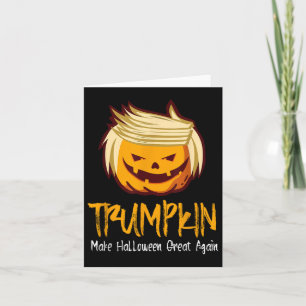 Halloween Funny T Shirt _ Donald Trump Costume Card