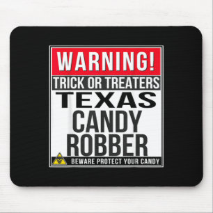 Halloween Funny Texas Mouse Mat