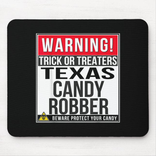 Halloween Funny Texas Mouse Mat (Front)