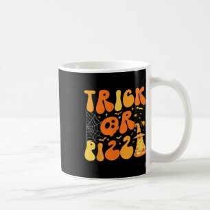 Halloween Funny Trick Or Pizza Scary Ghost Deco Gr Coffee Mug
