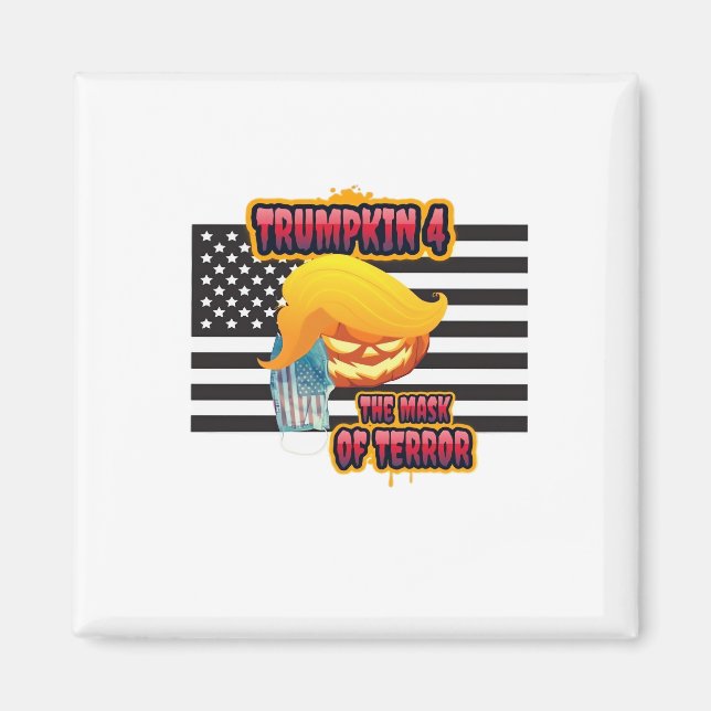 Halloween Funny Trumpkin Classic Magnet (Front)