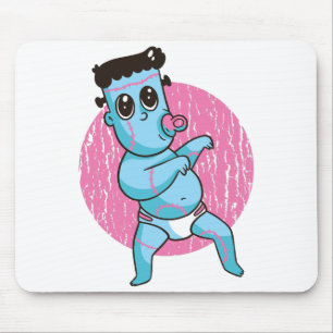 Halloween Funny Zombie Monster - Baby Frankenstein Mouse Mat