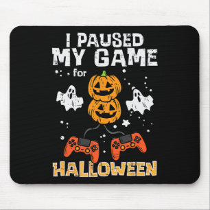 Halloween Gamer Paused My Game Costume Men Boys Ki Mouse Mat