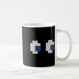Halloween Gamer Pixel Eyes Gaming Costume Men Boys Coffee Mug