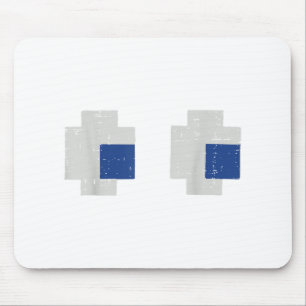 Halloween Gamer Pixel Eyes Gaming Costume Men Boys Mouse Mat