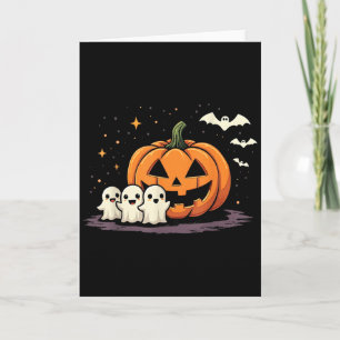 Halloween Gamer Pumpkin Eating Ghost Costume Men B Card