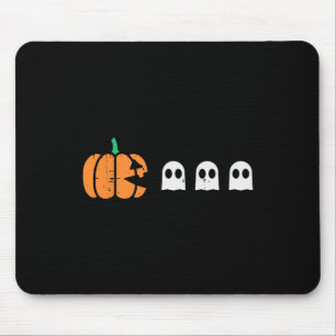 Halloween Gamer Pumpkin Eating Ghost Costume Men B Mouse Mat