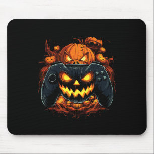 Halloween Gaming Jack O Lantern Pumpkin Face Contr Mouse Mat