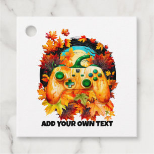 Halloween Gaming, Pumpkin Controller, Horror Fall Favour Tags