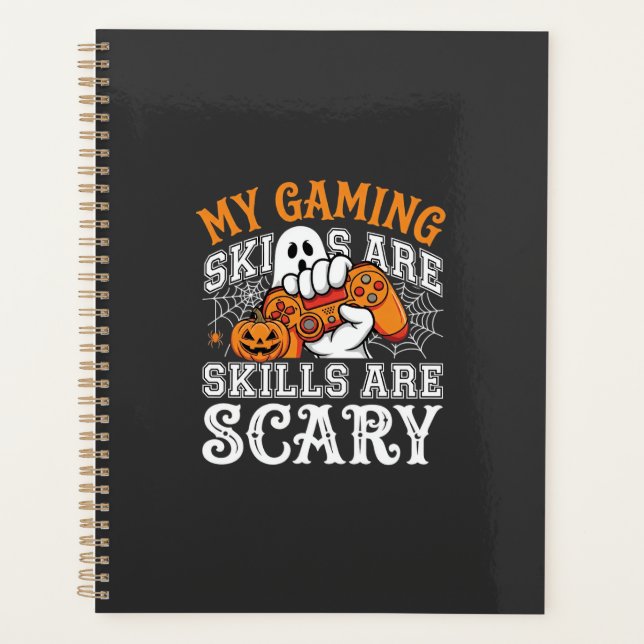Halloween Gaming Skills Are Scary Ghost Controller Planner (Front)