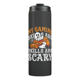Halloween Gaming Skills Are Scary Ghost Controller Thermal Tumbler