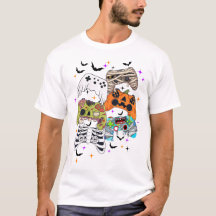 Halloween Gaming T-Shirt with Spooky Controller
