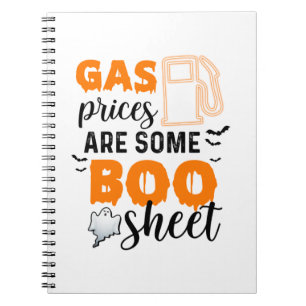 Halloween Gas Prices Are Some Boo Birthday Notebook