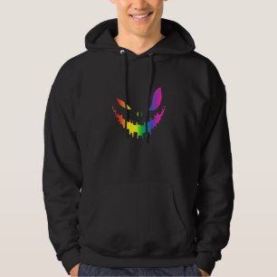 Halloween Gay Lesbians Pride Pumpkin Lgbt Pride Fu Hoodie