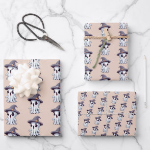 Halloween: Geist mit Hut - Wrapping Paper Sheet