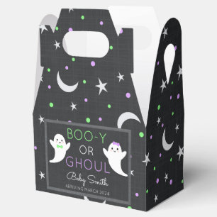 Halloween gender reveal Boo-y or Ghoul Favour Box