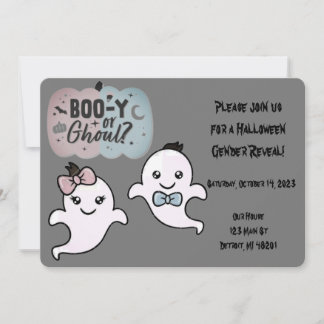 Halloween - Gender Reveal Invitation