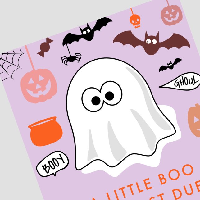 Halloween Gender reveal invitation Ghost Purple (Halloween-Gender-reveal-invitation-Ghost-Purple-1)