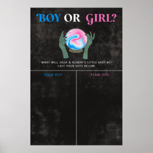 Halloween Gender Reveal Voting Sign