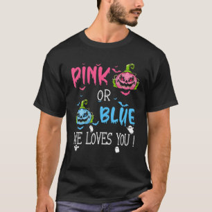 Halloween Gender Reveal We Loves You New Pumpkin F T-Shirt
