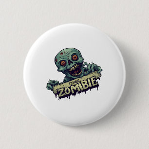 Halloween Generation With Scroll Zombie Costume 6 Cm Round Badge