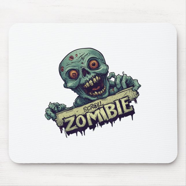Halloween Generation With Scroll Zombie Costume  Mouse Mat (Front)