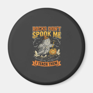 Halloween Geology Teacher Scare Magnet