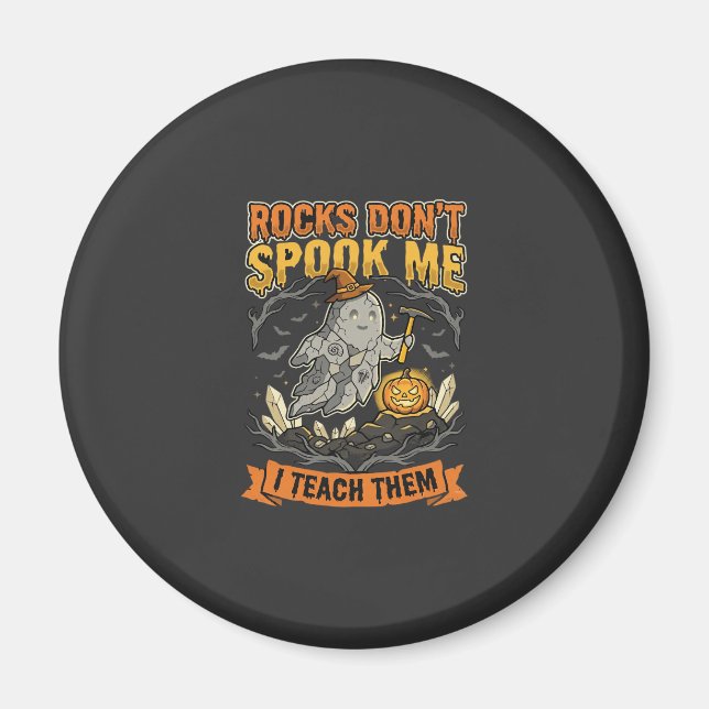 Halloween Geology Teacher Scare Magnet (Front)